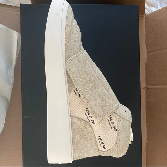 MENS Fear of God Skate Mid ‘Sand Cream’ - Picture 2 of 8